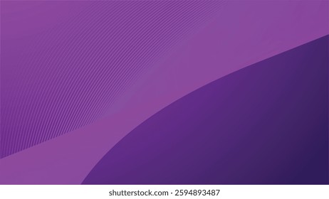 Purple gradient with curve line abstract background for backdrop