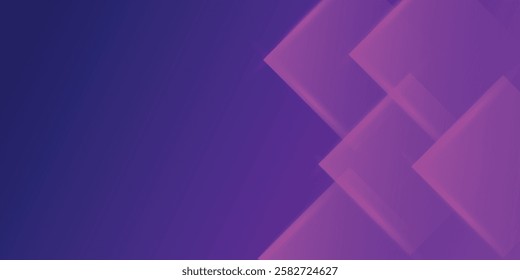 Purple gradient diagonal rectangle background. Dynamic shapes composition. Vector illustration
