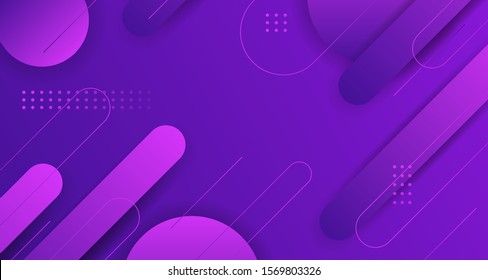 Purple gradient geometric background design