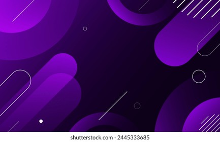 Purple gradient geometric shapes background. Vector illustration