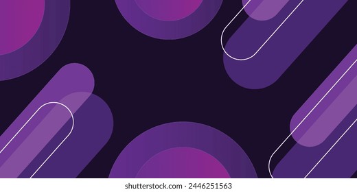 Purple gradient geometric shapes background. illustration eps10
