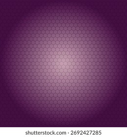 Purple gradient hexagon pattern background