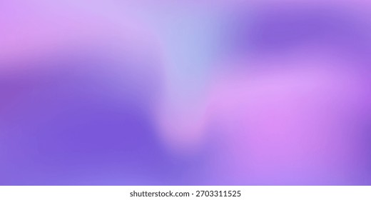 Purple gradient iridescent background. Rainbow colored pearlescent bg. Unicorn modern hologram neon wallpaper. Chrome cosmic print. Vector illustration, EPS 10.