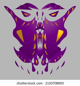 abstraktes Vektorbild mit violettem Farbverlauf-Maske