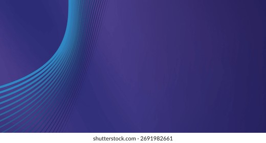 Purple gradient mesh abstract background with wavy lines nice for wallpaper or banner