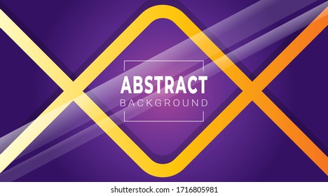 Purple Gradient modern abstract background premium vector with Gold Curve