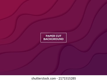purple gradient paper cut background
