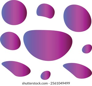 Purple Gradient Shapes with Bold Layout