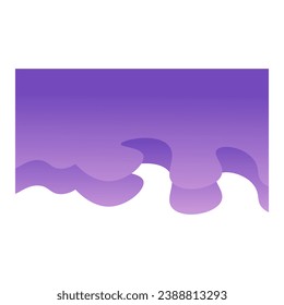 Purple gradient shapes for paper corners. Vector illustration.