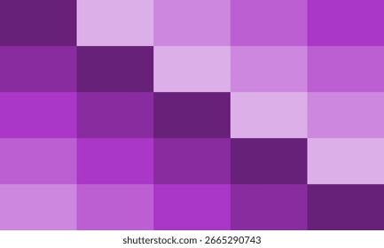 purple gradient stair step of block square repeat pattern, replete image, design for fabric printing, patter print