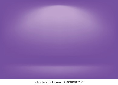 Purple gradient studio background with soft spotlight effect. Ideal for product display, branding, presentations, and digital designs. Modern and elegant abstract backdrop.