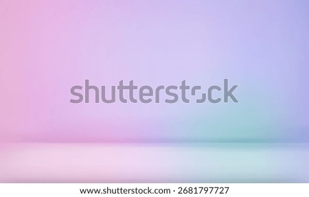 Purple gradient studio room. Limbo light background. Abstract 3d backdrop for product presentation. Minimal wall scene. Showcase, promotion display. Vector stage mockup illustration