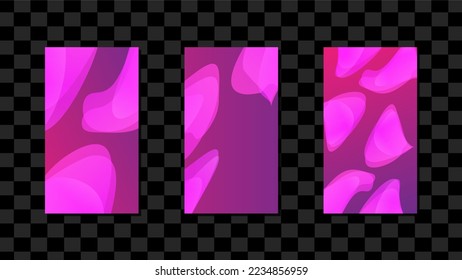 Purple Gradient Vertical Social Media Template Design Abstract Background EPS 10 Vector