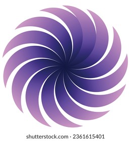 espiral de vano de viento de gradiente púrpura