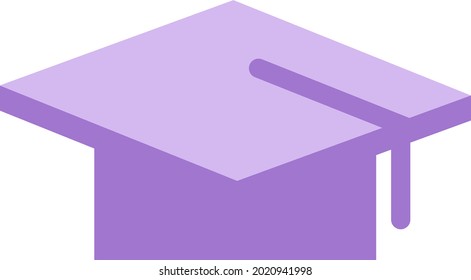 purple graduation hat