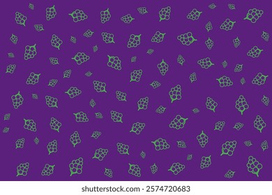 Purple Grape fruit seamless background texture, freshness fruit and drink, gift, present box paper, backdrop