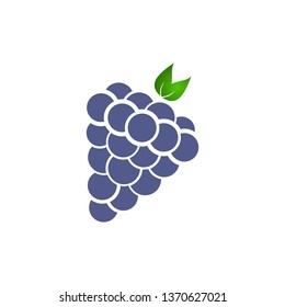 Purple grape vector symbol