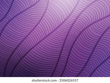 Purple graphic presentation space wave curve background. vector illustration.
