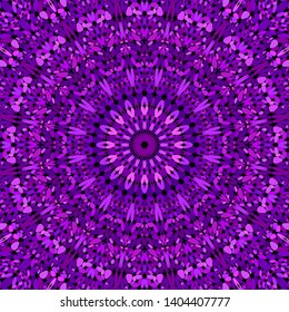 Purple gravel mosaic mandala background - abstract bohemian vector ornament wallpaper illustration