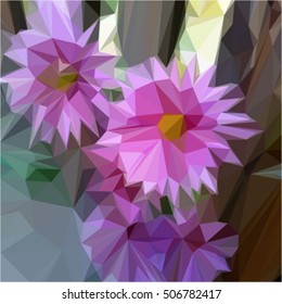 purple gray background abstract geometric triangle mosaic texture polygon vector, modern design