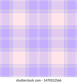 Purple and Gray Tartan Plaid Scottish Seamless Pattern. Texture from tartan, plaid, tablecloths, shirts, clothes, dresses, bedding, blankets and other textile.