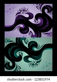 Purple and green abstract background