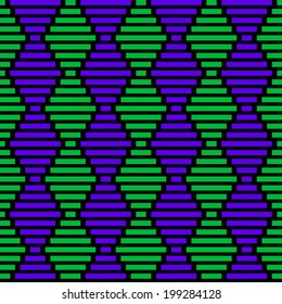 Purple and green African pattern