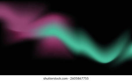 Purple and green fluid gradient with smooth flowing texture and dynamic transitions
