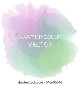 purple and green watercolor, vector
