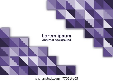 Purple Grid mosaic abstract background for Background vector design concept idea