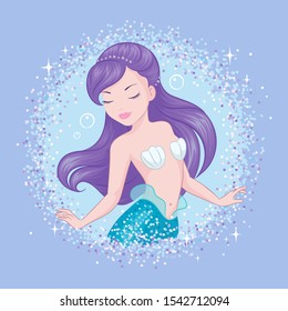 Vectores Imagenes Y Arte Vectorial De Stock Sobre Cute Mermaid