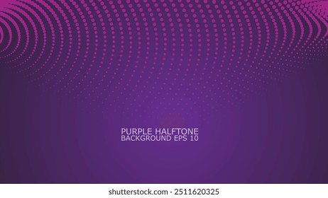 Purple Halftone abstract background vector image for backdrop or presentaion
