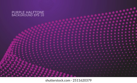 Purple Halftone abstract background vector image for backdrop or presentaion
