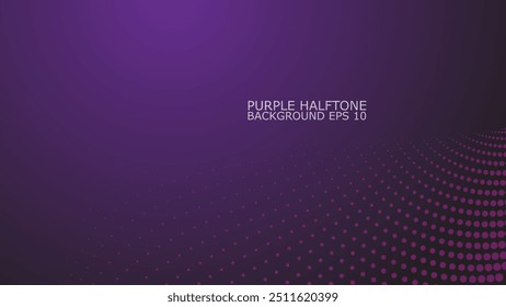 Imagen de Vector de fondo abstracto de semitono púrpura para fondo o presentación