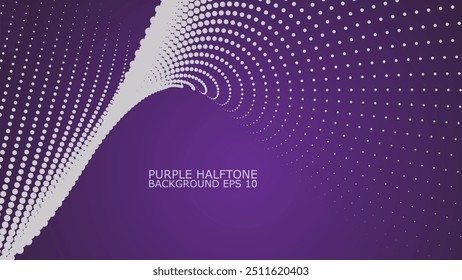 Imagen de Vector de fondo abstracto de semitono púrpura para fondo o presentación
