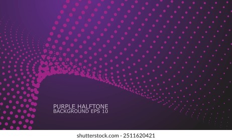 Purple Halftone abstract background vector image for backdrop or presentaion