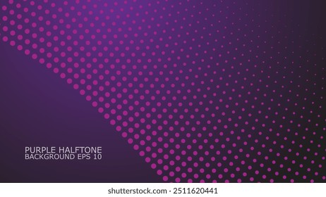 Purple Halftone abstract background vector image for backdrop or presentaion