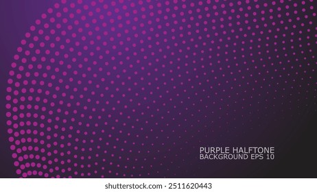 Purple Halftone abstract background vector image for backdrop or presentaion