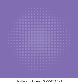 Purple halftone background. Halftone dots effect pattern. Background with dotted texture. Vector illustration