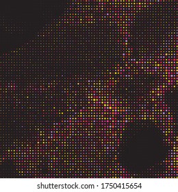 Purple Halftone Gradation. Pink Abstract Overlay. Red Dots Ink. Yellow Comic Brush. Blue Geometric Print. Indigo Gradient Backdrop. Indigo Circle Background.