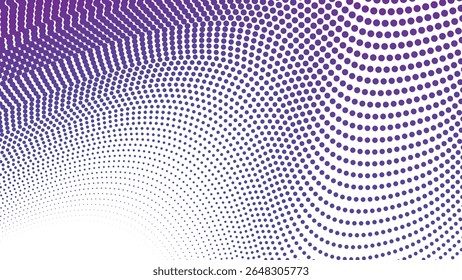 Purple halftone polkadot seamless pattern background for modern abstract graphic fabric and web design