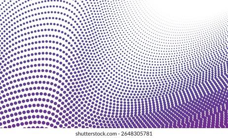 Meio-tom roxo polkadot plano de fundo padrão sem costura para tecido gráfico abstrato moderno e web design
