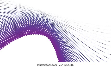 Purple halftone polkadot seamless pattern background for modern abstract graphic fabric and web design