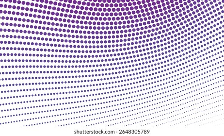 Purple halftone polkadot seamless pattern background for modern abstract graphic fabric and web design