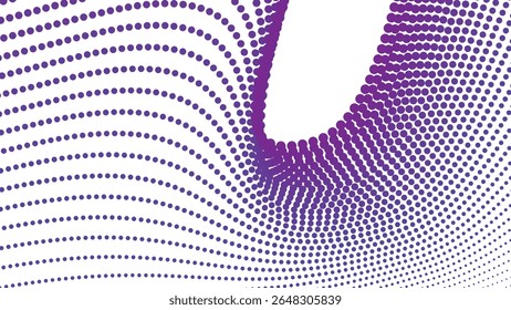 Purple halftone polkadot seamless pattern background for modern abstract graphic fabric and web design