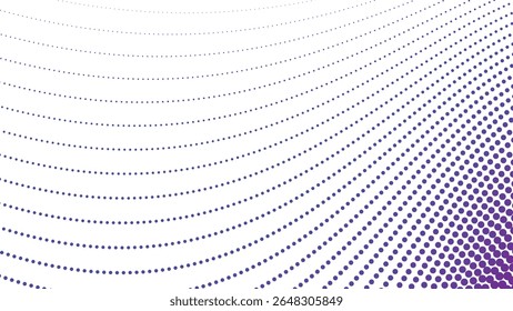 Purple halftone polkadot seamless pattern background for modern abstract graphic fabric and web design