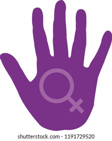 Purple Hand Against Gender Violence.