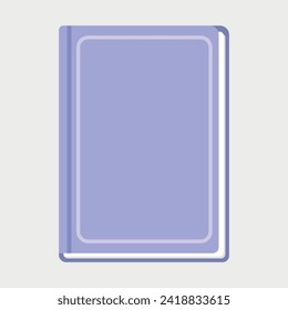 purple hardcover book - top view