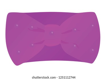  Purple headband. vector illustration