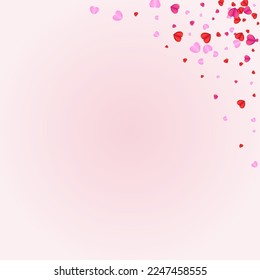 Purple Heart Background Pink Vector. Present Frame Confetti. Tender Cut Pattern. Pinkish Confetti Color Illustration. Violet Wallpaper Backdrop.